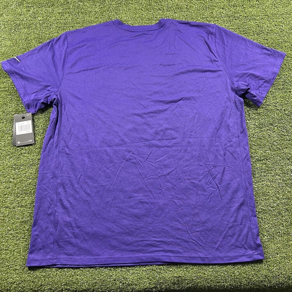 Minnesota Vikings Shirt Men’s The Nike Tee Dri Fit Purple NFL Crew 2XL NWT - Picture 6 of 7